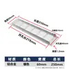 Orificio de Ventilación Disipación de Calor Negro Plateado Gabinete para Zapatos Rectangular Malla Transpirable Gabinete de Ventilación Armario de Vestir Aleación de Aluminio Malla Transpirable