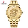 Reloj de hombre con calendario en relieve de tótem de dragón CHENXI Reloj de estilo chino Dawn Correa de acero Reloj de hombre caliente transfronterizo