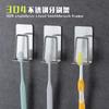 304 Soporte Colgante para Cepillos de Dientes Juego Colgante de Pared Sin Perforaciones Vaso para Enjuague Bucal Vaso para Cepillado Estante de Almacenamiento Sin Clavos