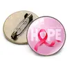 Amazon Insignia Pin Cinta Rosa Logo Pecho Cuidado Salud Femenina Pin Insignia Retro Joyería