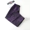 Garantía de Calidad Temperamento Mamá Estilo Chino Jacquard Pantalones de Pierna Ancha Otoño Nuevo Cintura Alta Holgado Adelgazante Pantalones de Botón Pantalones Casuales
