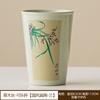 Taza de Cerámica Esmaltada Ceniza del Fabricante, Exquisita Taza de Té, Diseño de Ciruelo, Orquídea, Bambú y Crisantemo, Taza de Cerámica para Beber Agua, Alto Valor Estético para Niñas