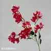 Vermelho vinho popular material de flor de simulação Eucalipto Hortênsia palma vermelha rosa vermelha com salão de casamento estrada atacado