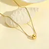 Collar de Acero de Titanio para Mujer 2025 Nuevo Modelo Cadena para Clavícula Collar con Colgante Cadena para el Cuello de Lujo Ligero Joyería de Nicho