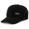 Boné de Baseball de Inverno Masculino para Exterior com Pelúcia Espessada e Proteção para Orelhas, Bico de Pato, para Meia-idade e Idosos, Proteção contra Frio, Aquecimento