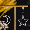 Nuevos Pendientes Largos de Zirconia de Colores Microincrustados de Lujo para Mujer, Primavera 2026, Aguja de Plata S925, Moda Versátil, Tendencia