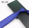 Corbata de hombre lisa de 8 cm negra azul roja gris trabajo profesional negocios novio seguridad corbata al por mayor