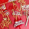 Copyright Ins Wind Feliz Natal Decoração de Bolo em Acrílico Suprimentos para Torta de Natal Plugin de Bolo Bolo de Natal