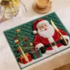 Manteles Individuales de Tela Creativos Navideños Transfronterizos, Decoraciones Festivas para Restaurantes, Tapetes Aislantes para Vajilla, Manteles Individuales Estilo Occidental, Ventas Directas de Fábrica