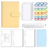 Caderno A6 de Folhas Soltas Transfronteiriço da Amazon Caderno de Couro PU Macaron Planejador de Orçamento em Dinheiro Bloco de Notas de Folhas Soltas
