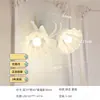 Luminária de Parede para Corredor de Sala de Estar Cor Creme Estilo Pastoral Francês, Luminária de Flor de Lírio-do-Vale Vintage para Cabeceira de Quarto