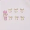 Decoraciones para uñas de lazo de lunares color macarrón, pequeños accesorios de resina, material para pasador de pelo Diy, accesorios para uñas