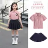 Ropa de Verano Estilo Británico Uniforme Escolar para Estudiantes de Primaria Conjunto Ropa para Actividades de Padres e Hijos Ropa para Clase Ropa de Verano para Niños Profesor Jardín de Infancia