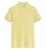 Camisas Polo de Verão, Camisetas Personalizadas, Roupa de Trabalho de Algodão de Fibra Longa, Logo Bordado, Roupas de Trabalho Corporativas com Gola e Manga Curta, Feito Sob Medida