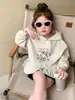 Suéter con Capucha Ropa de Primavera para Niñas 2025 Nueva Camisa Base Estilo Western para Niños Ropa Linda de Primavera y Otoño para Bebé