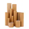 Tubo de papel kraft 55mm pintura localizada e caligrafia embalagem de equipamentos de pesca tubo de papel redondo com tampa filme de fita embalagem redonda tubo de papel