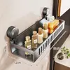 Estante de almacenamiento para baño, organizador de baño de pared sin taladro, bandeja de pared para inodoro, lavabo, lavado de manos y área de ducha