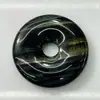 Ojo de Tigre Azul Piedra Natural Semipreciosa Hebilla de Seguridad de 40 mm Cuentas de Moneda Antigua
