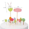 Bolo de assar bola de pelo Nuvem Branca plug-in balão arco-íris inserção de cartão decoração de unicórnio festa de aniversário fantasia