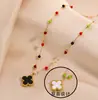 Nenhum temperamento desbotado luz luxo banhado a ouro requintado colar de aço titânio moda versátil moda feminina clavícula cadeia fabricantes