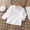 Camada Base Infantil Inverno Novo Estilo Versátil e Estiloso Veludo Alemão Macio e Confortável Gola Redonda Camada Base para Meninos e Meninas