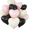 Globos de Papel de Aluminio en Forma de Corazón 12 Piezas Transfronterizos Globos para el Día de San Valentín Flotando en el Aire Globos de Helio Artículos de Decoración para Cumpleaños