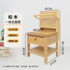 Taburete de pintura de una pieza al por mayor Mesa elevable especial para arte con cajón Escritorio de pintura aula madera maciza boceto silla de dibujo multifuncional