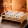 Copos de Cristal Criativos de Alta Qualidade Estilo Chinês para Uso Doméstico, Copinhos Premium de Luxo Leve, Conjunto para Servir Vinho