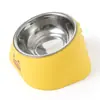 Nuevo Cuenco para Gatos Modelo Transfronterizo, Cuenco de Acero Inoxidable con Patas Altas, Cuenco de Mascotas de Dibujos Animados con Protección para el Cuello para Beber y Comer, Cuenco Anti-Derrames para Perros