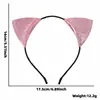 Diadema decorativa de orejas de gato para Halloween transfronteriza, accesorio para fotos de disfraces de fiesta de Halloween, diadema sexy de orejas de zorro negro
