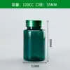 Botella cápsula de plástico transparente 60ml-300cc botella para empaque de tabletas botella dividida para líquido y sólido botella para cuidado de la salud de mascotas