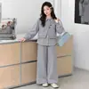 Traje de Primavera y Otoño para Niñas 2026 Nuevo Estilo Moda Elegante Ropa de Primavera para Niños Medianos y Grandes Niñas Estilo Coreano Casual Conjunto de Dos Piezas