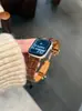 Correa de Reloj con Hebilla Magnética Saturno Patrón de Cocodrilo Adecuada para Apple Watch Iwatch12 Generación 11/10Ultrase