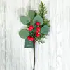 Los Piñas de Pino Simuladas Más Vendidas de Amazon, Bayas, Ramas de Frijol Rojo, Fabricantes de Frutas de la Fortuna, Venta Directa, Accesorios para Fotografía, Ramas Decorativas