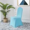 Funda Blanca para Silla Cubierta Elástica Hotel Boda Banquete Funda para Silla Todo Incluido Funda para Asiento de Silla Funda para Taburete Exportación Venta al por Mayor 140g