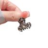 Exquisito Clip de Cristal Negro tamaño pequeño Clip de Flequillo para Cabello Fragmentado de Alta Gama Clip Lateral Horquilla Clip Superior para la Parte Posterior de la Cabeza Horquilla para Mujeres