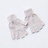 Luvas de dedo de cashmere para meninos e meninas do jardim de infância, luvas de cashmere quentes para meninos e meninas do jardim de infância