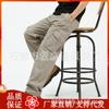 Pantalones Casuales Nuevos de Primavera y Otoño para Hombre Holgados Talla Grande Algodón Peto para Mediana Edad y Ancianos con Múltiples Bolsillos para Papá