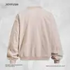 Moletom com capuz casual tendência masculino, gola redonda, estampa de letras estilo americano, caimento solto, para primavera/outono