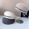 Boina japonesa ca4 lã australiana infantil outono e inverno quente chapéu de pintor elegante strass chapéu de aeromoça
