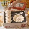 Regalos Pequeños Prácticos para Otros, Vajilla de Cerámica, Juego de Bol y Palillos, Caja de Regalo, Regalos para Empleados de Eventos de Apertura, Recuerdos