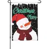 Bandeira de Jardim Popular de Linho da Amazon, Decoração de Pátio Nevado de Inverno, Novo Produto Quente, Boneco de Neve Fofo, Venda Direta da Fábrica