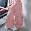 Conjunto de Camiseta Picante de Manga Corta con un Hombro, Estilo Nuevo Verano 2026 para Niñas, con Pantalones Cargo Ligeros de Lazo y Pantalones Largos de Pierna Ancha
