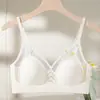 Belleza Sexual Espalda Taza Delgada Paramelia Sujetador Transpirable Ropa Interior Sin Aro de Acero Jelly Triángulo Taza Pecho Pequeño Push-up Sujetador