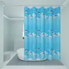 Cortina de Chuveiro Impermeável Anti-mofo Espessada Conjunto de Cortinas de Banheiro Cortina de Divisória sem Furo para Banheiro Cortina de Porta Cortina de Janela Transfronteiriça