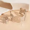 Pulseras Metálicas Geométricas Irregulares Transfronterizas Europeas y Americanas, Pulseras de Moda y Personalizadas, Joyería de Mano de Lujo Ligero y Gama Alta, Diseño de Nicho