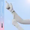Guantes de Seda de Hielo con Protección Solar para Mujer, Protección UV de Verano, Compatibles con Pantalla Táctil, Estilo Delgado, Adecuados para Conducir y Andar en Bicicleta Eléctrica, Guantes de Longitud Media