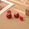 Pendientes Morados Explosivos de Zirconia, Exquisitos, Compactos, de Gama Alta, Modernos, Elegantes y Populares, Joyería para Piercing de Oreja