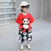 Conjunto de Pantalones Largos de Verano para Niños 2026 Nuevo Estilo Ropa de Manga Corta para Niños Moda de Bebé Atuendo de Verano para Niños