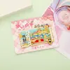 Ímãs de Geladeira em Estoque Bilhete Metálico de Cidade Adesivos Magnéticos de Ingressos Souvenirs de Atrações Turísticas Marco Cultural e Criativo Ímãs de Geladeira Especiais